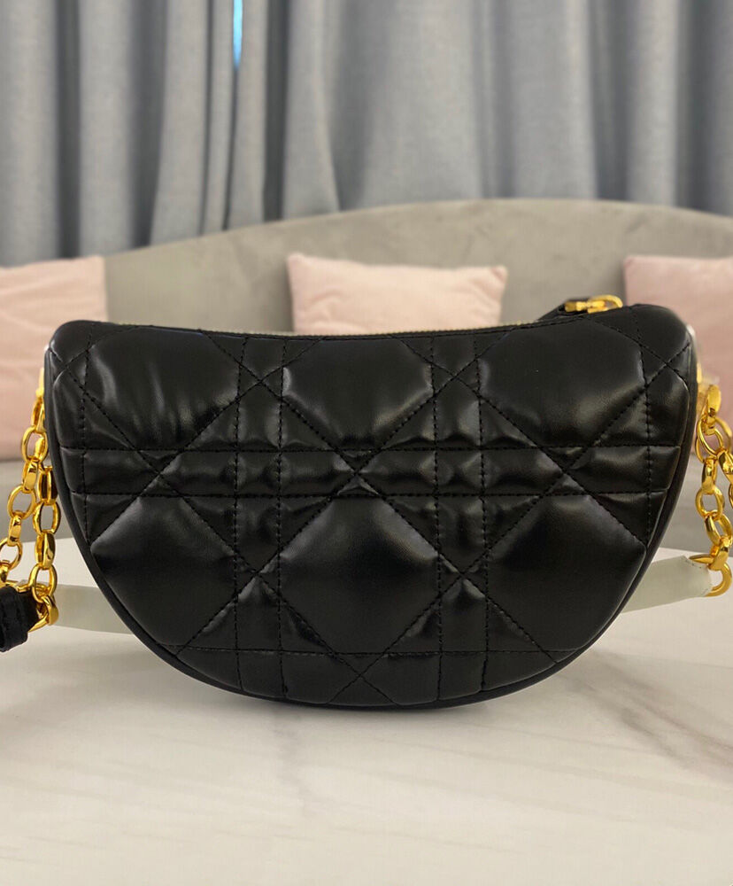 Christian Dior Vibe HOBO Leather Bag Black